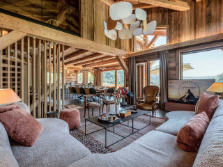 Chalet pour 14 à La Giettaz avec sauna, jacuzzi et panorama