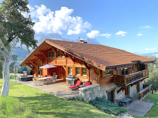 Chalet d'exception - Vue Mont-Blanc superbe  - Situation dominante - Sans vis à vis (15 personnes)
